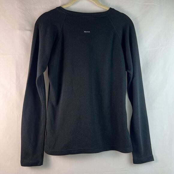 Marmot Baselayer Long-Sleeve Crew T-Shirt Women's Black Size Medium - Picture 4 of 5